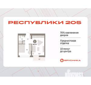 1-к квартира, вторичка, 36м2, 7/25 этаж