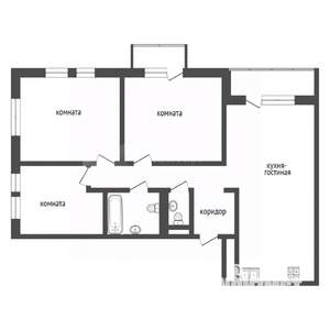 3-к квартира, вторичка, 85м2, 16/25 этаж