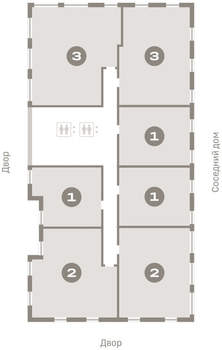1-к квартира, вторичка, 50м2, 11/16 этаж