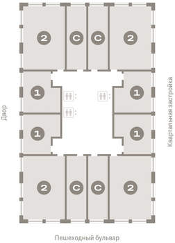 1-к квартира, вторичка, 32м2, 4/25 этаж