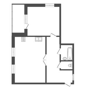 1-к квартира, вторичка, 49м2, 9/17 этаж
