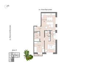 3-к квартира, вторичка, 75м2, 7/15 этаж
