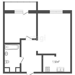1-к квартира, вторичка, 40м2, 11/24 этаж