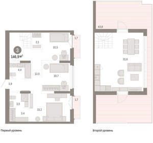 3-к квартира, вторичка, 147м2, 7/16 этаж