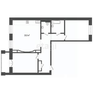 3-к квартира, вторичка, 91м2, 2/9 этаж