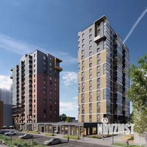 2-к квартира, строящийся дом, 58м2, 18/18 этаж