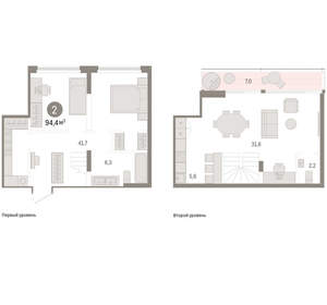 2-к квартира, вторичка, 94м2, 5/9 этаж