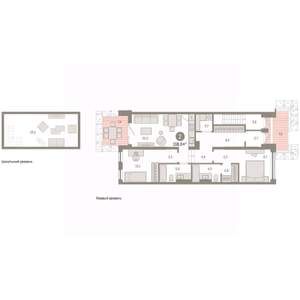 2-к квартира, вторичка, 118м2, 1/8 этаж