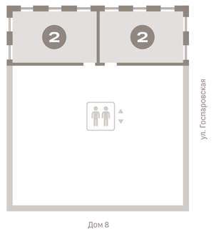 2-к квартира, вторичка, 60м2, 2/9 этаж