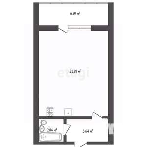 Студия квартира, вторичка, 31м2, 15/18 этаж