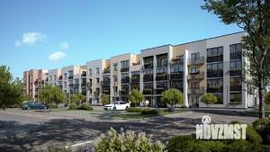 1-к квартира, строящийся дом, 53м2, 3/4 этаж