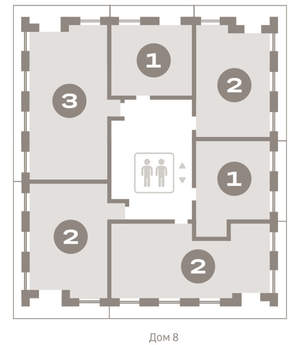1-к квартира, вторичка, 51м2, 6/9 этаж