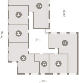 1-к квартира, вторичка, 49м2, 3/25 этаж