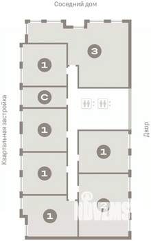 2-к квартира, вторичка, 75м2, 6/17 этаж