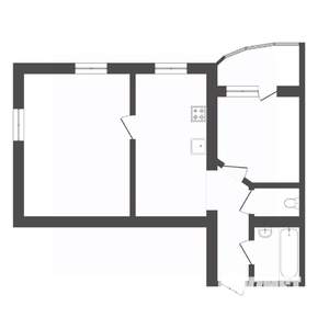 2-к квартира, вторичка, 61м2, 2/10 этаж