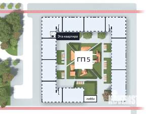 2-к квартира, сданный дом, 30м2, 7/16 этаж