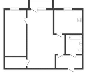 2-к квартира, вторичка, 41м2, 3/5 этаж