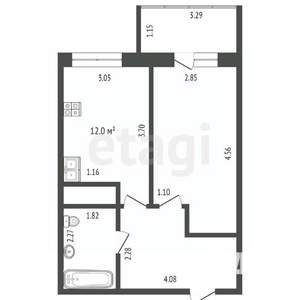 1-к квартира, вторичка, 34м2, 14/19 этаж