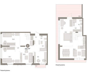 4-к квартира, вторичка, 165м2, 7/16 этаж