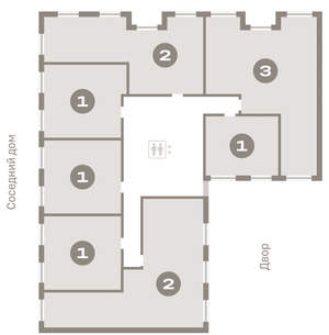 1-к квартира, вторичка, 49м2, 3/11 этаж