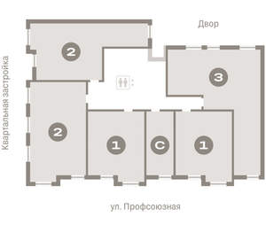 1-к квартира, вторичка, 51м2, 4/10 этаж