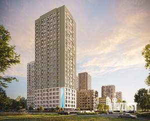 2-к квартира, строящийся дом, 45м2, 19/19 этаж