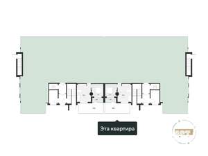 1-к квартира, вторичка, 43м2, 1/4 этаж