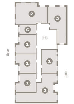 1-к квартира, вторичка, 44м2, 4/11 этаж