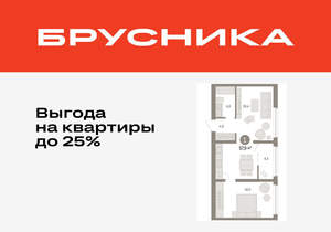 1-к квартира, вторичка, 58м2, 8/9 этаж