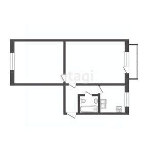 2-к квартира, вторичка, 45м2, 2/5 этаж