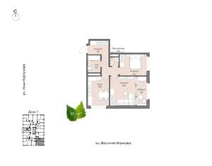 2-к квартира, вторичка, 60м2, 3/24 этаж
