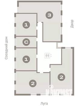 1-к квартира, вторичка, 40м2, 4/7 этаж