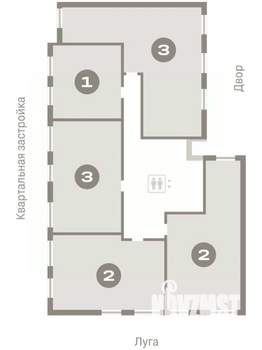 3-к квартира, вторичка, 87м2, 6/7 этаж
