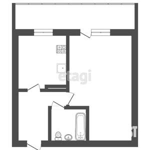 1-к квартира, вторичка, 36м2, 1/10 этаж