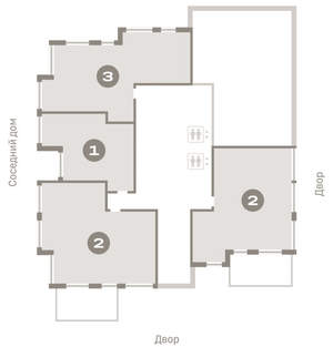3-к квартира, вторичка, 92м2, 2/16 этаж