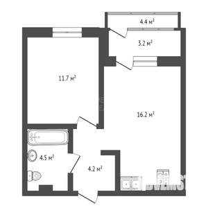 1-к квартира, вторичка, 39м2, 8/8 этаж
