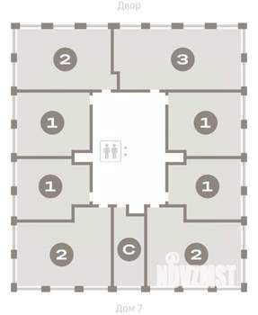 1-к квартира, вторичка, 51м2, 13/17 этаж