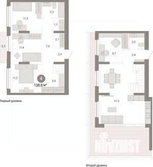 4-к квартира, вторичка, 139м2, 6/7 этаж