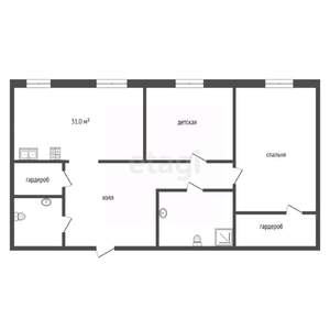 3-к квартира, вторичка, 93м2, 5/10 этаж