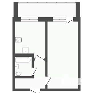 1-к квартира, вторичка, 36м2, 5/10 этаж