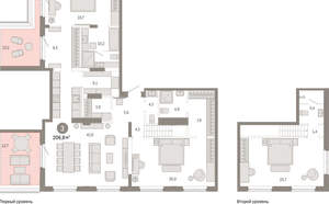 3-к квартира, вторичка, 207м2, 8/11 этаж
