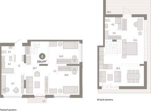 4-к квартира, вторичка, 164м2, 7/16 этаж
