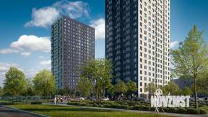 1-к квартира, строящийся дом, 34м2, 2/24 этаж