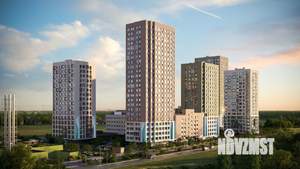 1-к квартира, строящийся дом, 24м2, 3/25 этаж