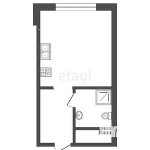 Студия квартира, вторичка, 22м2, 18/23 этаж