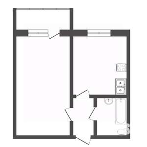 1-к квартира, вторичка, 31м2, 2/8 этаж