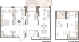 1-к квартира, вторичка, 169м2, 1/9 этаж