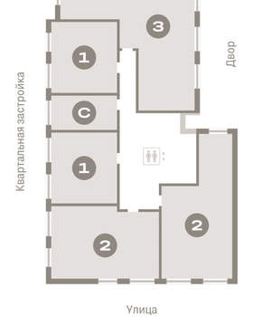 3-к квартира, вторичка, 86м2, 2/17 этаж