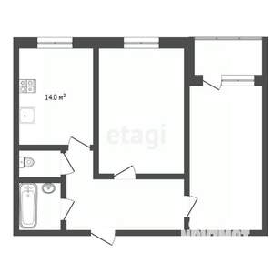 2-к квартира, вторичка, 51м2, 4/9 этаж