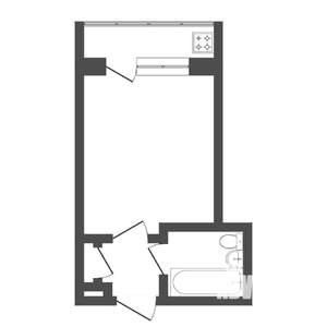 Студия квартира, вторичка, 21м2, 5/8 этаж